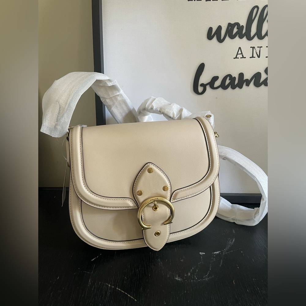 ‼️last 1‼️NWT！COACH Beat Saddle Glovetanned Leather Bag（C0749）fast shipping